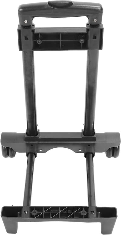 Opvouwbare Steekwagen - Handwagen Trolley - Materiaal Transport - Dubbele Wielen Ontwerp - 31x28x90cm Uitgevouwen