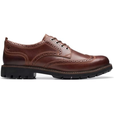 Clarks Batcombe Far - heren veterschoen - Bruin - maat 41 (EU) 7 (UK)