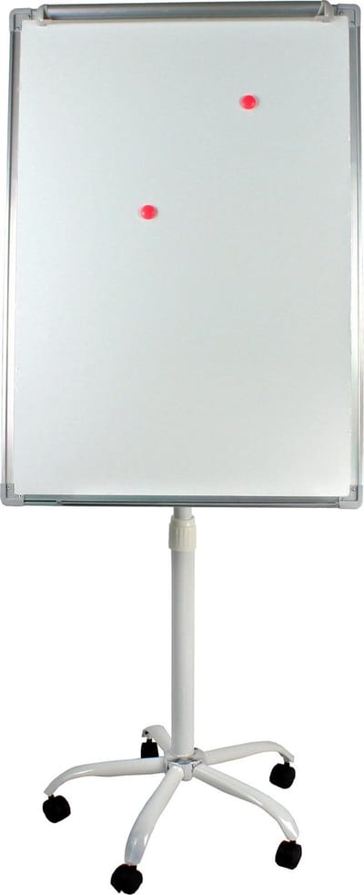 Lowander 3-in-1 flipover bord 172 tot 215 cm - Flipover & magnetisch whiteboard - Verrijdbaar