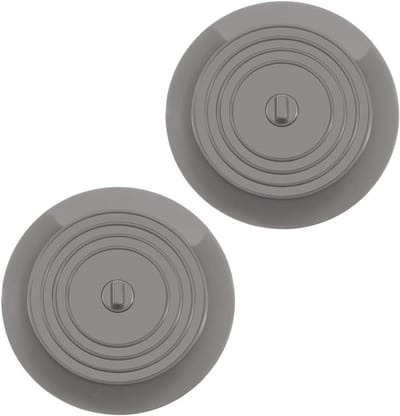 Siliconen Badstop - Afvoerstop Badplug - Water Dicht Maken - Perfecte Afdichting - 15 cm - Grijs