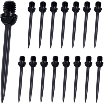 Dailygoods- Dartpunten Stalen Tips - Vervangbare Stalen Dartpunten - 2BA Schroefdraad - 16 Stuks - Hoogwaardig Staal - Duurzaam en Slagvast - Dartspitzen