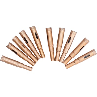 10 Stuks Diamant Gatenzaag Hoge Torsie Boorbitset voor Glas Keramische Tegels Marmer 12mm