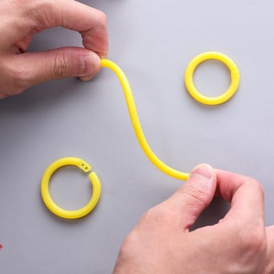 50 Stuks Verwijderbare Boekringen van 28mm, Ideaal voor Indexkaarten, Notitieboek en Sleutelhanger DIY, Groen
