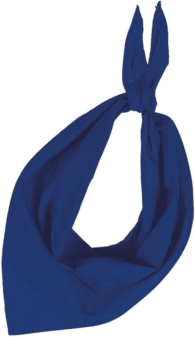 Zakdoek bandana kobalt blauw