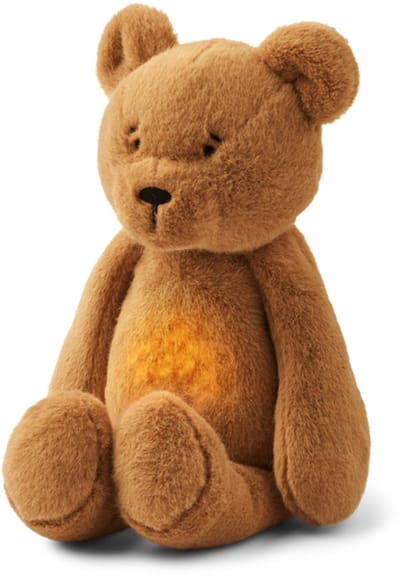 Liewood Knuffel met Licht en Geluid Beer Humming Hattie Golden Caramel