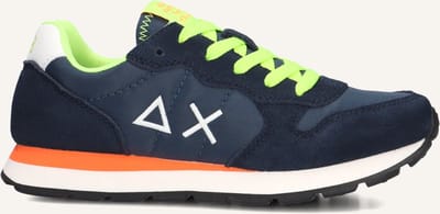 Sun68 Boys Tom Fluo Sneakers - Jongens - Blauw - Maat 38