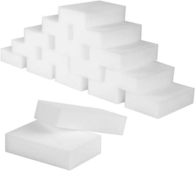 Magic Sponges 50 Stuks - Melamine Schoonmaak Sponsen voor Badkamer, Keuken, Vloer en Muur, 10 x 7 x 3 cm, Effectieve Vlekkenverwijderaar