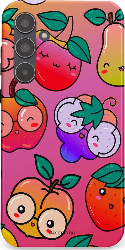 Casetastic Hoesje Geschikt voor Samsung A55 - Stijlvolle Beschermende Duo-layer Case - Fruitige Grapjes