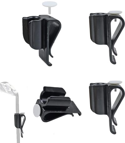 Dailygoods- Golf Tas Clips 4 Stuks - Duurzaam - Lichtgewicht - Organizer - Putter Klem - Balmarker Houder - 6,5 x 2,5 cm