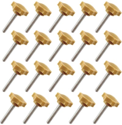 Dailygoods- Klemschroeven 20 Stuks - M8 x 30 - Corrosiebestendig - Roestvrij - Koolstofstaal - Eenvoudig te Installeren - Handgreep