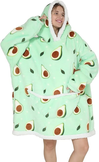 Oversized Hoodie Deken Met Capuchon Voor Volwassenen En Tieners
