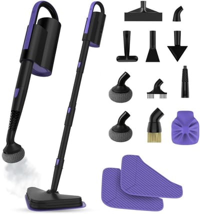 Quvo® Stoomreiniger vloer - Stoomreiniger - Stoomreinigers - Zwart - 45cm x 42cm x 13cm