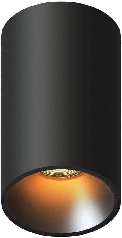 Ledvion – LED Opbouwspot Rond ø80mm – Zwart – Dimbaar – GU10 – 2700K – 3W – IP20