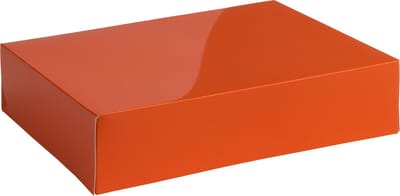 Cadeaudoos cadeauverpakking glossy, formaat 30x22x7cm ORANJE (10 stuks)