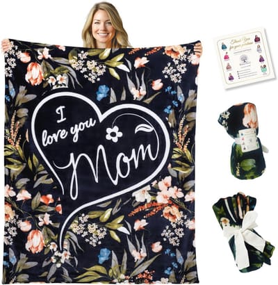 Cadeaus voor Mama - Warme Deken met Liefdevolle Boodschap voor Moederdag