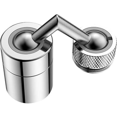 Kraanverlenger, 720 graden kraankopbeluchter Rotatie 720° universele draaibare kraan - Type Zilver