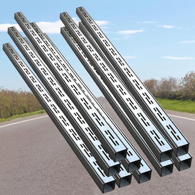 Kanaal Afvoer Roosters - Afvoerdeksels - Buiten Drainage - Roestvrij Staal - 10 stuks - Zilver
