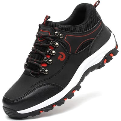 Lichtgewicht Werkschoenen Heren Ademend Veiligheidsschoenen met Stalen Neus Heren Voor Werk Sneakers Puncture-Proof Beschermende Veiligheidslaarzen Heren 46 black