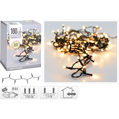 Nedis Kerstboomverlichting - 13,5 meter - 180 LED's - Warm wit - Binnen & buiten
