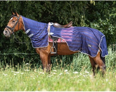 Epplejeck Uitrij-vliegendeken Epplejeck Ejfly Rider Met Hals 2.0 Donkerblauw - 130/175
