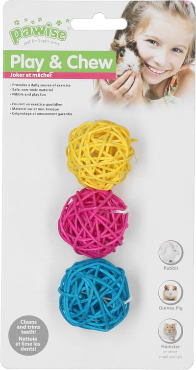Pawise nibblers-willow chews-balls without bell