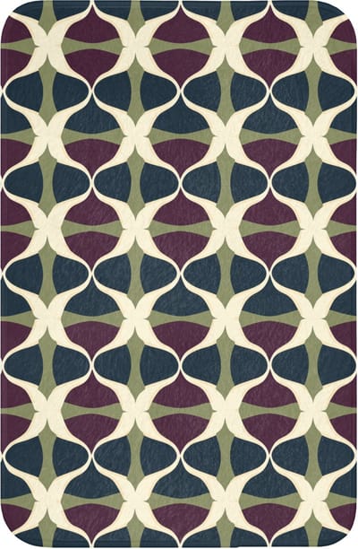 WC mat 40x60 cm - Antislip - Abstract - Retro - Kleurrijk - Toiletmat - Vloermat - Douchemat - Toilet tapijt - Toiletmatten