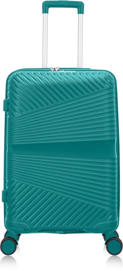 Mallorca Reiskoffer M - 65L - 66x43x24 cm - Lichtgewicht Harde Koffer - Met Ingebouwd TSA Slot - Voor Vliegtuig en Vakanties - Koraal groen