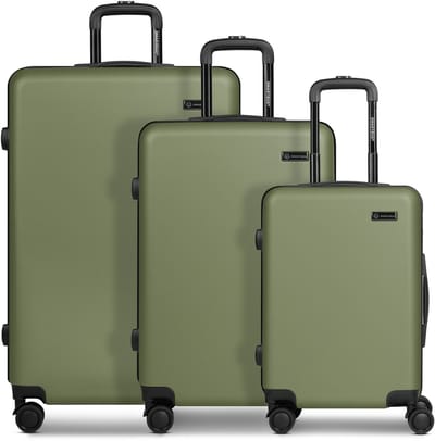 Smartbox Edition 05 4 wielen Kofferset 3-delig - Harde bagage - Combinatieslot - olive