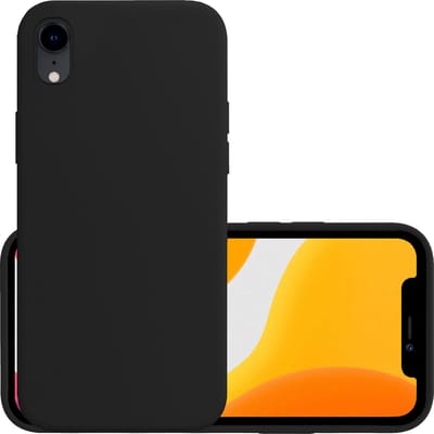 Hoesje - Geschikt voor Apple iPhone XR - Sterk & Shockproof - Hoes Cover - Siliconen Case - Zwart