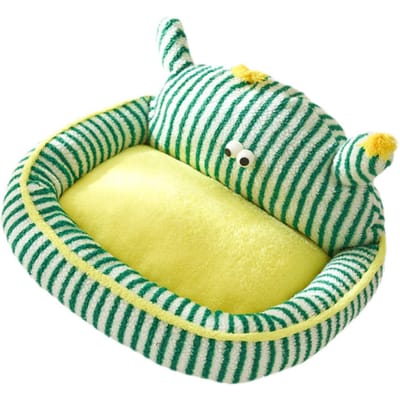 Huisdier Sofa Bed Antislip Zacht Comfortabel Streep Design Wasbaar Klein Hondenbed Kattenbed voor Binnen Kat Huisdierbed voor Honden Puppy Kitten