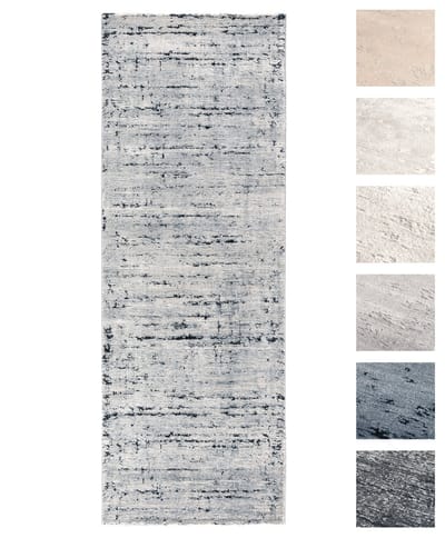 Modern Laagpolig Vloerkleed – 80 X 200 cm – Grijs – Premium Woonkamer Tapijt – Geschikt voor Vloerverwarming