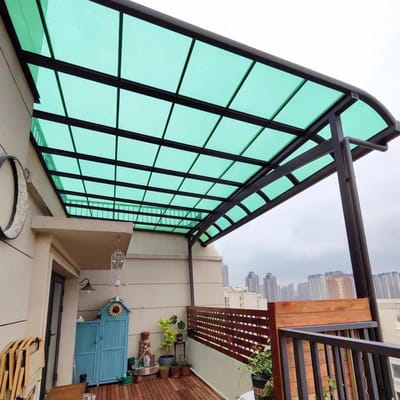 Polycarbonaat Kaspanelen - Kunststof Plaatdakpanelen - Kassen en Carports - Uitzonderlijke Lichtdoorlatendheid - 122x701cm - Groen