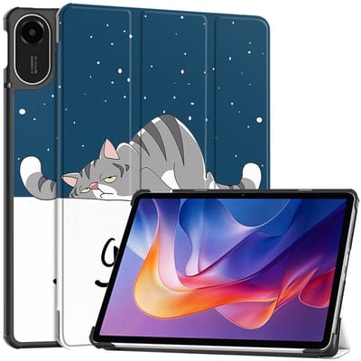 Coverup Tablethoes geschikt voor Xiaomi Redmi Pad 2 Hoesje - Tri-Fold Book Case met Wake/Sleep - Kat