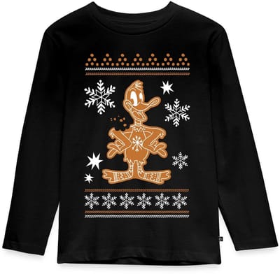 Looney Tunes Daffy Duck Cookie Kerstmis Premium T-Shirt Kinderen
