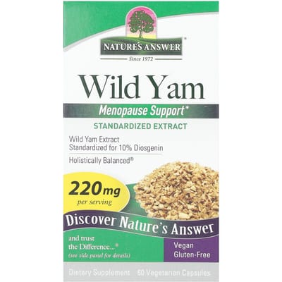 Nature's Answer, Igname Sauvage, 220 mg, 60 Gélules Végétales