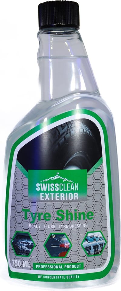 Swiss Clean | Tyre Shine | Banden zwart | Banden Finishing touch, bescherming en detailing voor autobanden | Exterior clean | Auto wassen | Reiniger auto | Cleaner| Auto wassen | Car cleaning