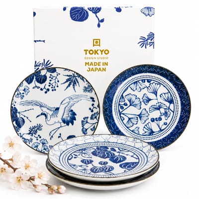 Tokyo Design Studio - Flora Japonica - Borden - 4-delig - 16x2cm - Porselein