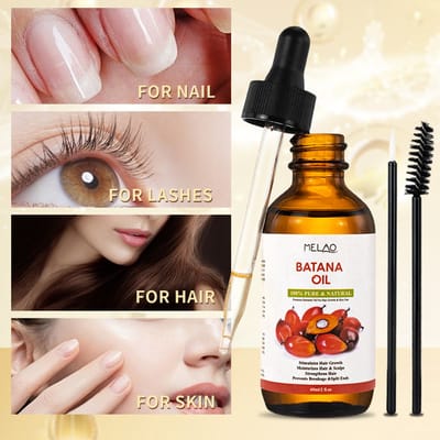 Batana Olie voor Wenkbrauwgroei – Voordeelverpakking - 100% puur & natuurlijk – 60 ml - Wenkbrauw Serum - Inclusief Applicator - 2 Stuks in de Verpakking