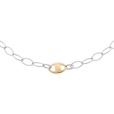 Orphelia Dames 925 Sterling Zilveren Ketting - Zilver/Goud ZK-2649