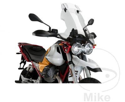 Puig 21442w Touring Deflector Moto Guzzi V85 Voorruit Zilver