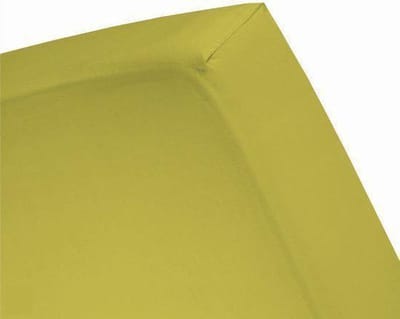 Damai - Hoeslaken (tot 25 cm) - Double Jersey - 160 x 200/210/220 - 180 x 200/210 cm - Celery