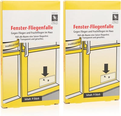 Fruitvliegjes Vanger - Vliegenvanger - Transparante Plakstrips - Insecticidevrij - Geurloos - Voor Binnengebruik