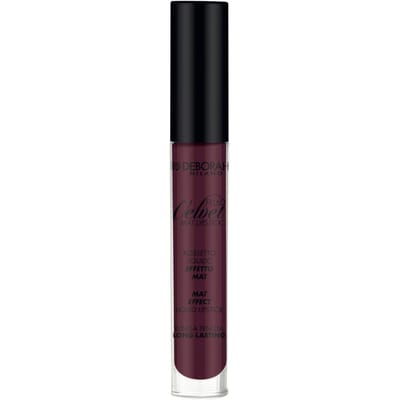 Deborah Milano Fluid velvet Mat Lipstick - Matte Vloeibare Lippenstift - 9 Purple Wine - Donker Paars - Langhoudend