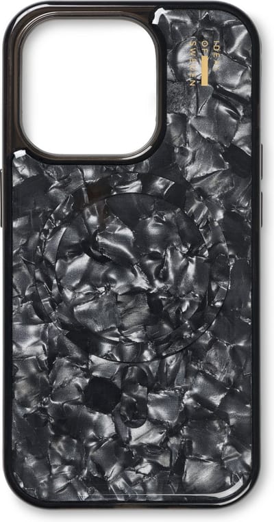 iDeal of Sweden Pearlised Case met magnetische ring geschikt voor iPhone 15 Pro Black