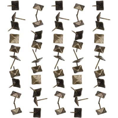 50 Stuks Bekleding Deurnagel Retro Cyaan Brons IJzer Decoratief Meubelbeslag Accessoires 14x20mm