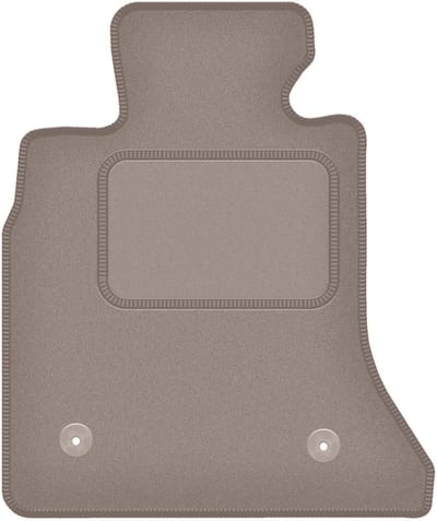 Bestuurdersmat beige voor: BMW 5 F10 sedan (VELCRO) (2010-2013)