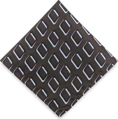 We Love Ties - Pochets - Pochet Fantastic Frames - donkerbruin / aubergine / lichtblauw