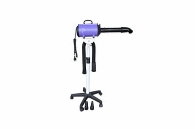 Waterblazer Staande Föhn - Doubleblaster Paars 2200 Watt - Op Voet met Tuit - Hondenföhn Trimsalon - Voor Hond & Puppy - Met warmte element