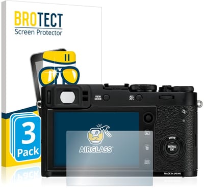 Screenprotector 3 Stuks voor Fujifilm X100F Beschermglas transparant