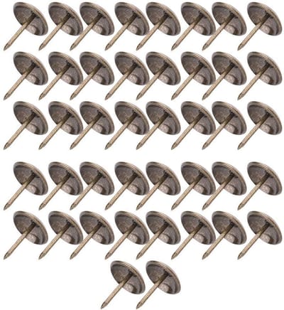 Dailygoods- Bekleding Spijkers 50 Stuks - Verdikte Decoratieve Spijkers - Vintage Stijl - Meubelspijkers - IJzeren Pinnen - 16x20mm / 18x23mm / 19x20mm / 21x25mm / 23x23mm - Meubelnagels
